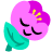 :face-fuchsia-flower-shape: