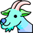 :goat-turquoise-white-horns:
